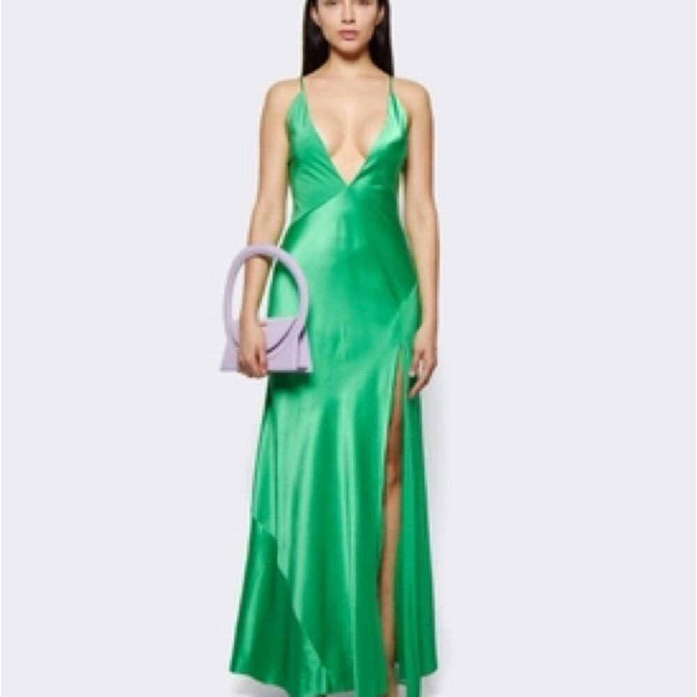 NEW Sergio Hudson women silk long dress size 2 US Retail 2885$